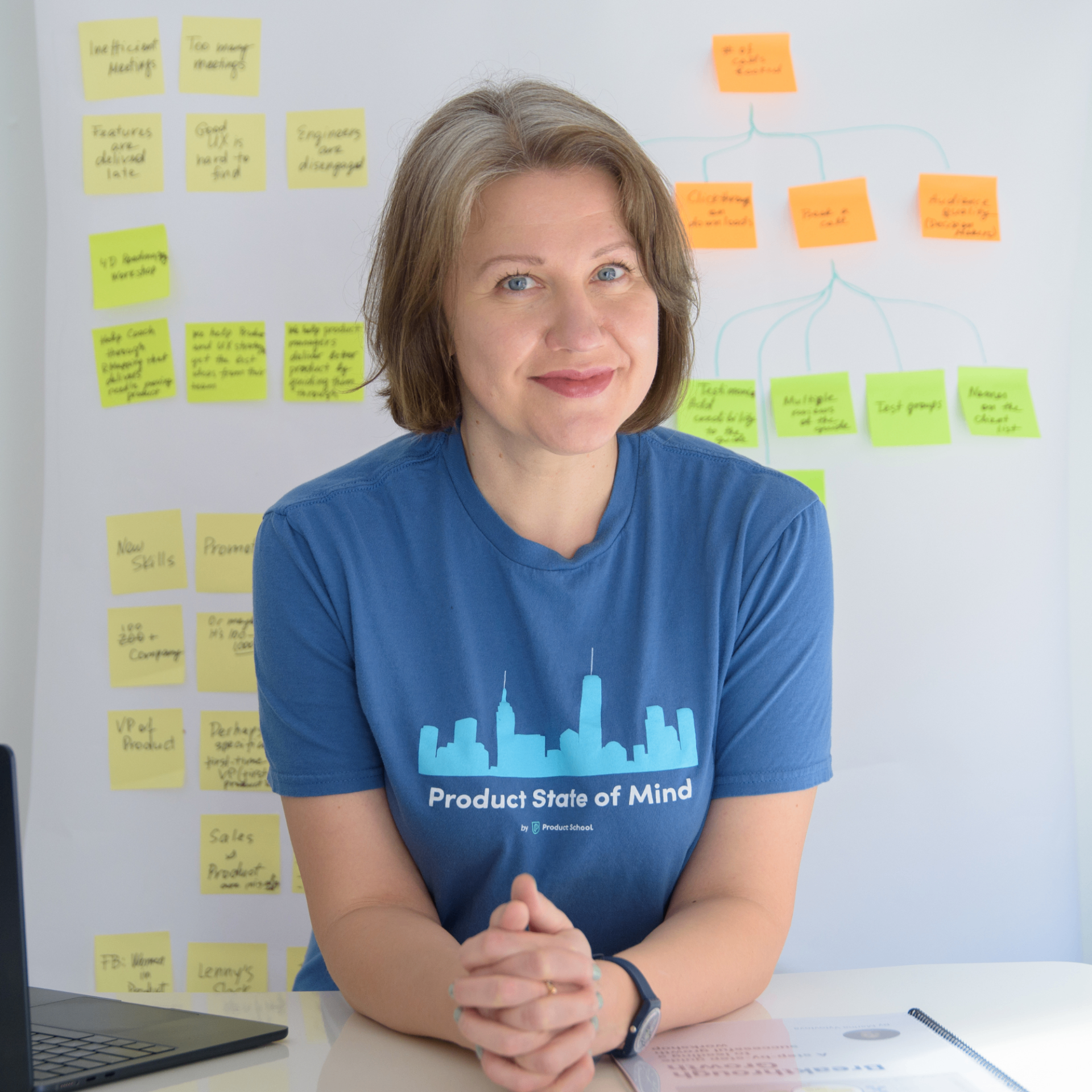 Marina Vytovtova with sticky notes